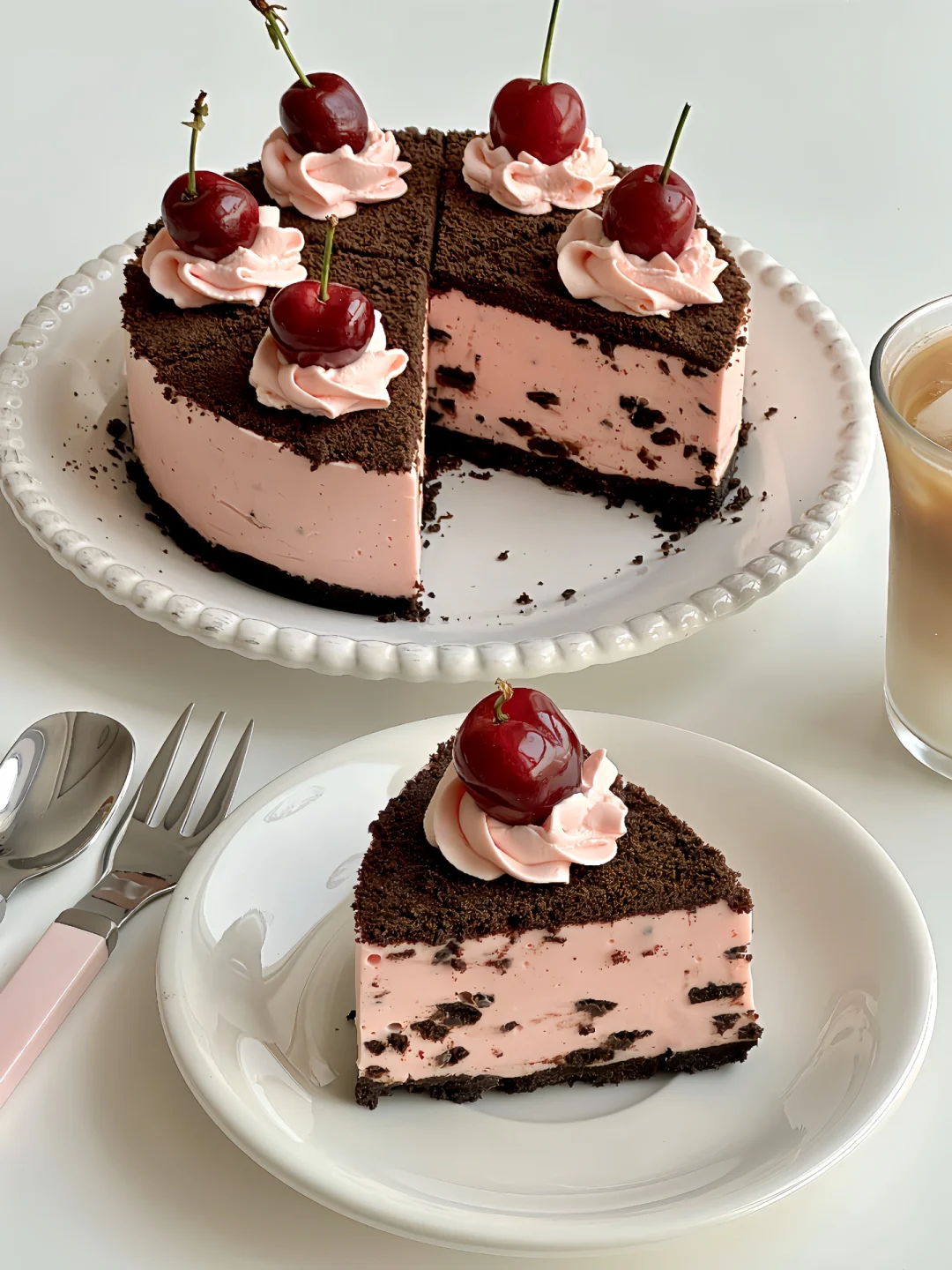 🍓草莓奥利奥慕斯蛋糕｜只需搅拌就🆗