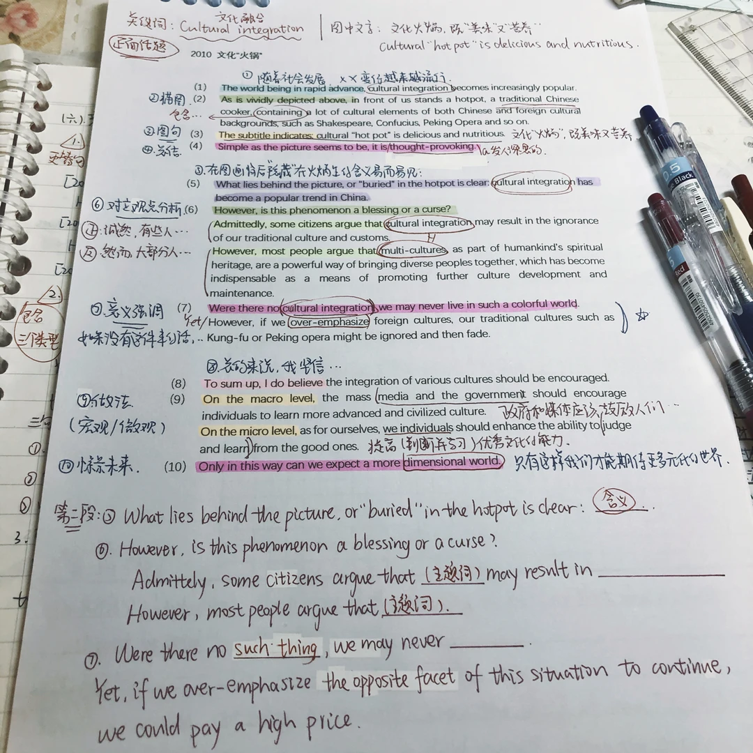 【Study account】开始分析英语大作文啦