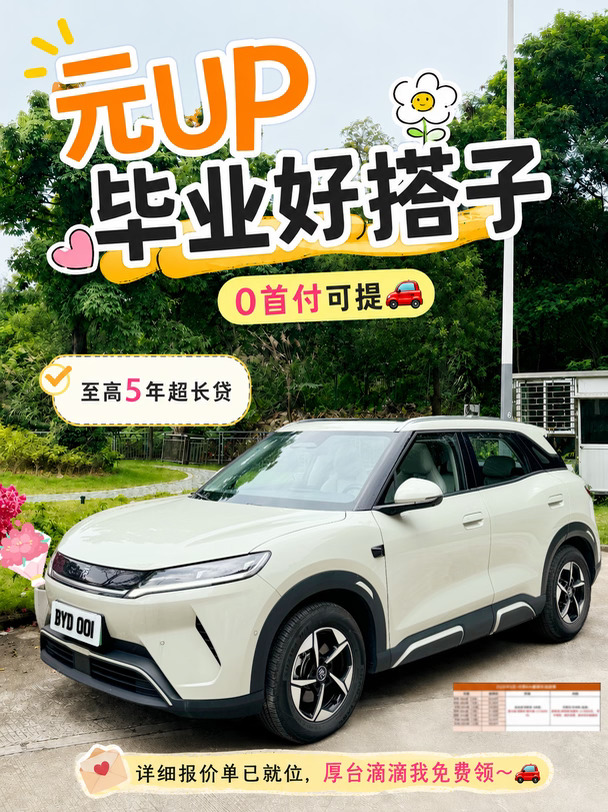 双补贴叠加省9600元！元UP速冲💪