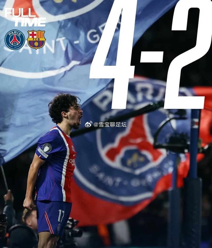 #巴黎圣日耳曼4比2巴萨#
强强对决！大巴黎主场4-2击败巴萨，击碎对手赛季不败金身🏆
这是一场跌宕起伏的进球大战，巴萨此前各项赛事豪取11连胜。上半场杜埃远射破门为巴黎先拔头筹，登贝莱、奥尔莫接连伤退。下半场埃斯帕特、亚马尔两度帮助巴萨扳平比分，维蒂尼亚轰出世界波再度超出，法比安鲁伊斯 ​