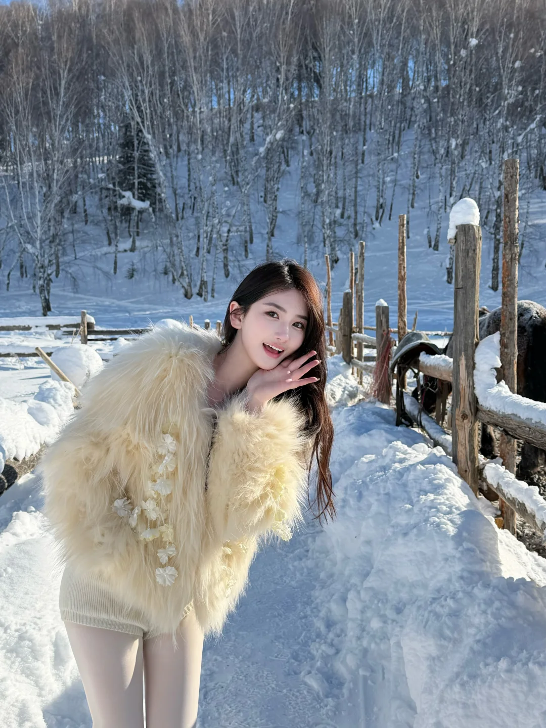 谁懂啊！雪地拍照的氛围感❄️