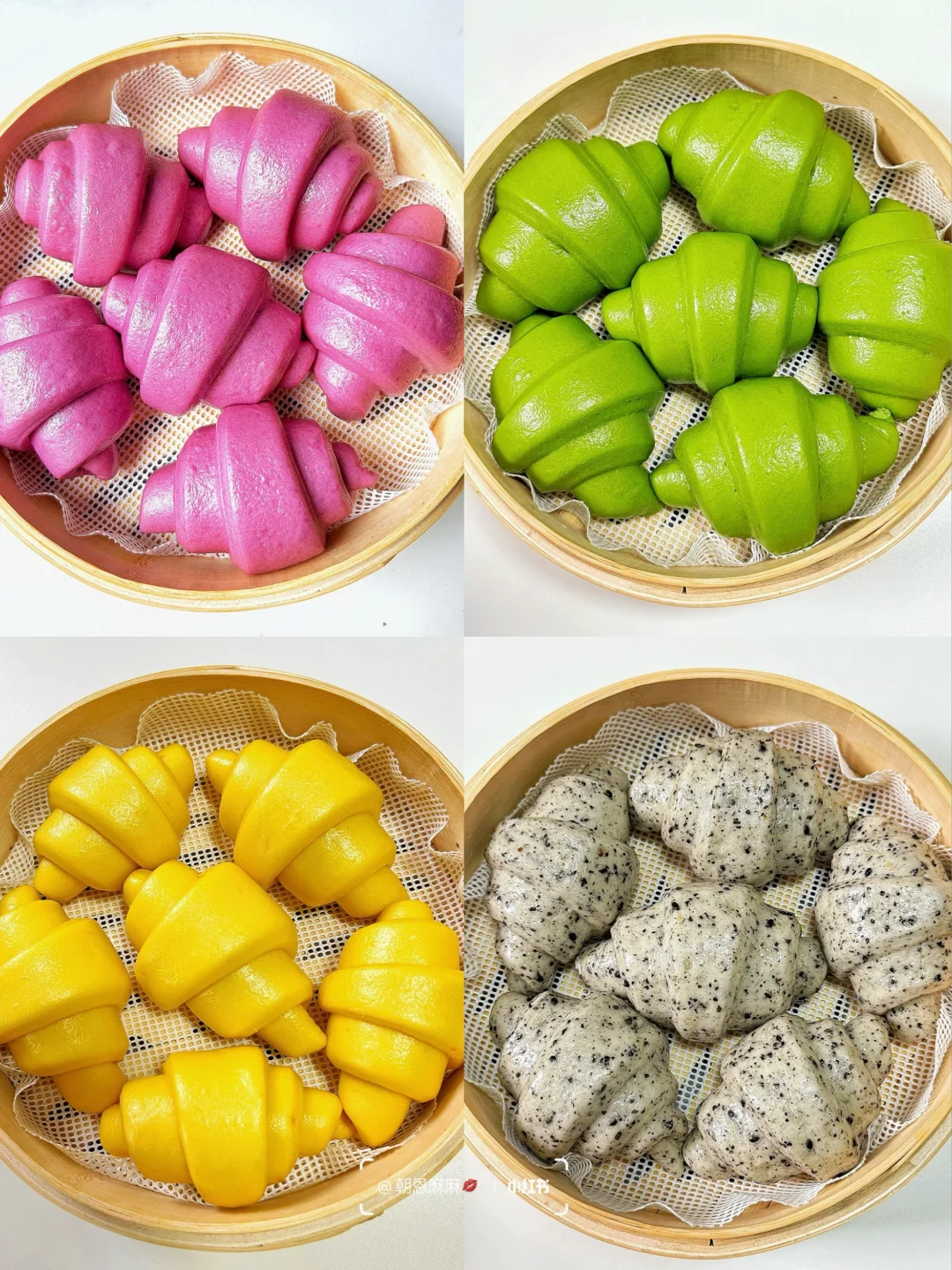 🥣中式早餐养脾胃～自制牛角馒头～
