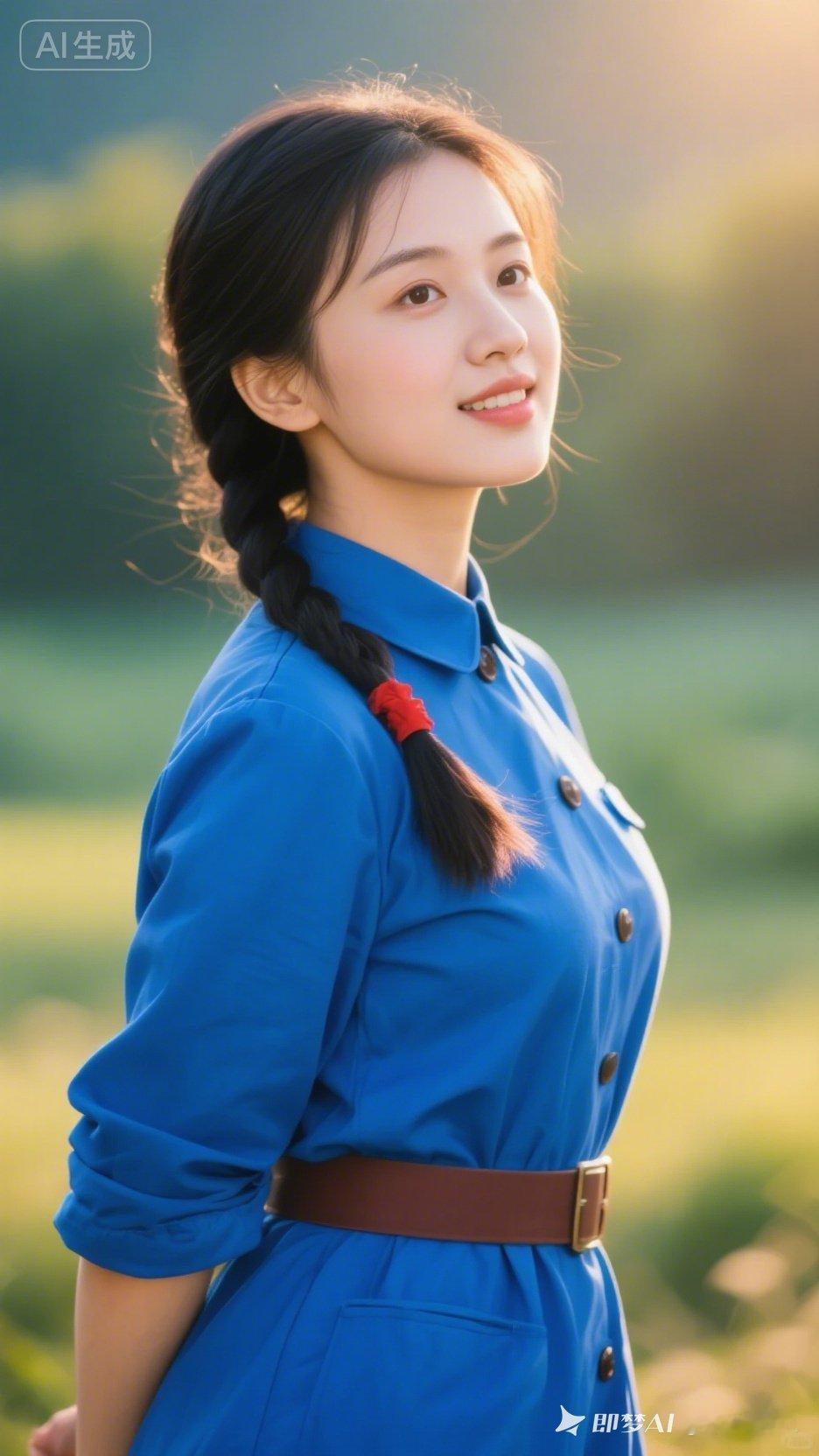 这个小姐姐好温柔，笑容好甜。