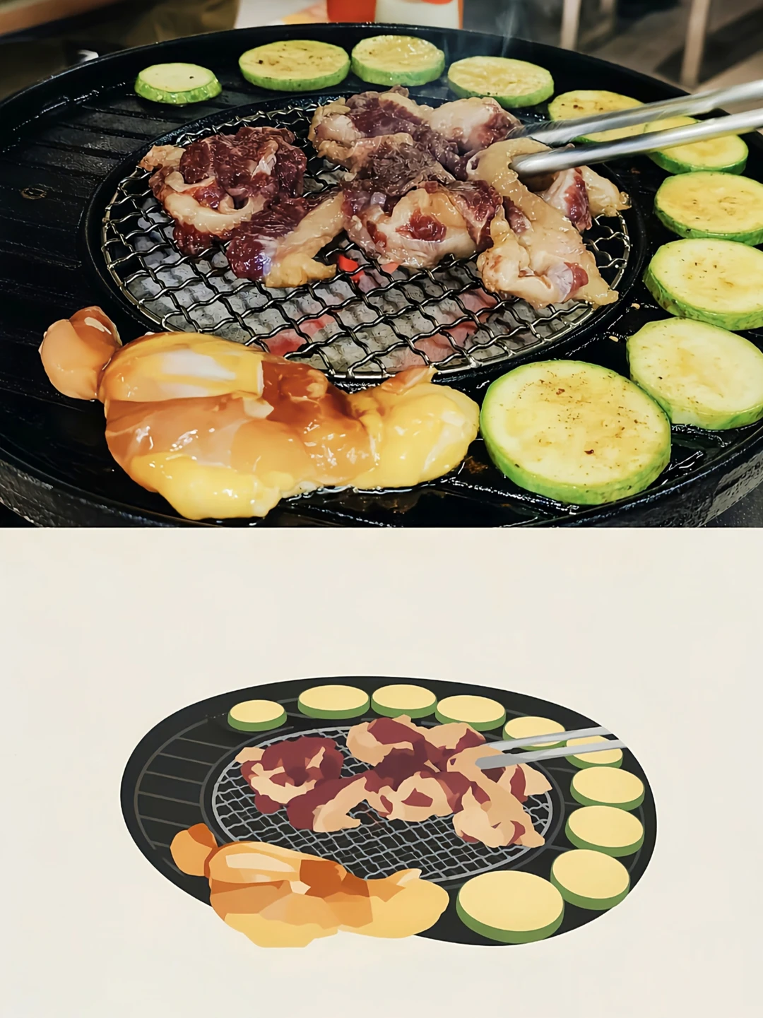 炭火烤肉才够味儿！
