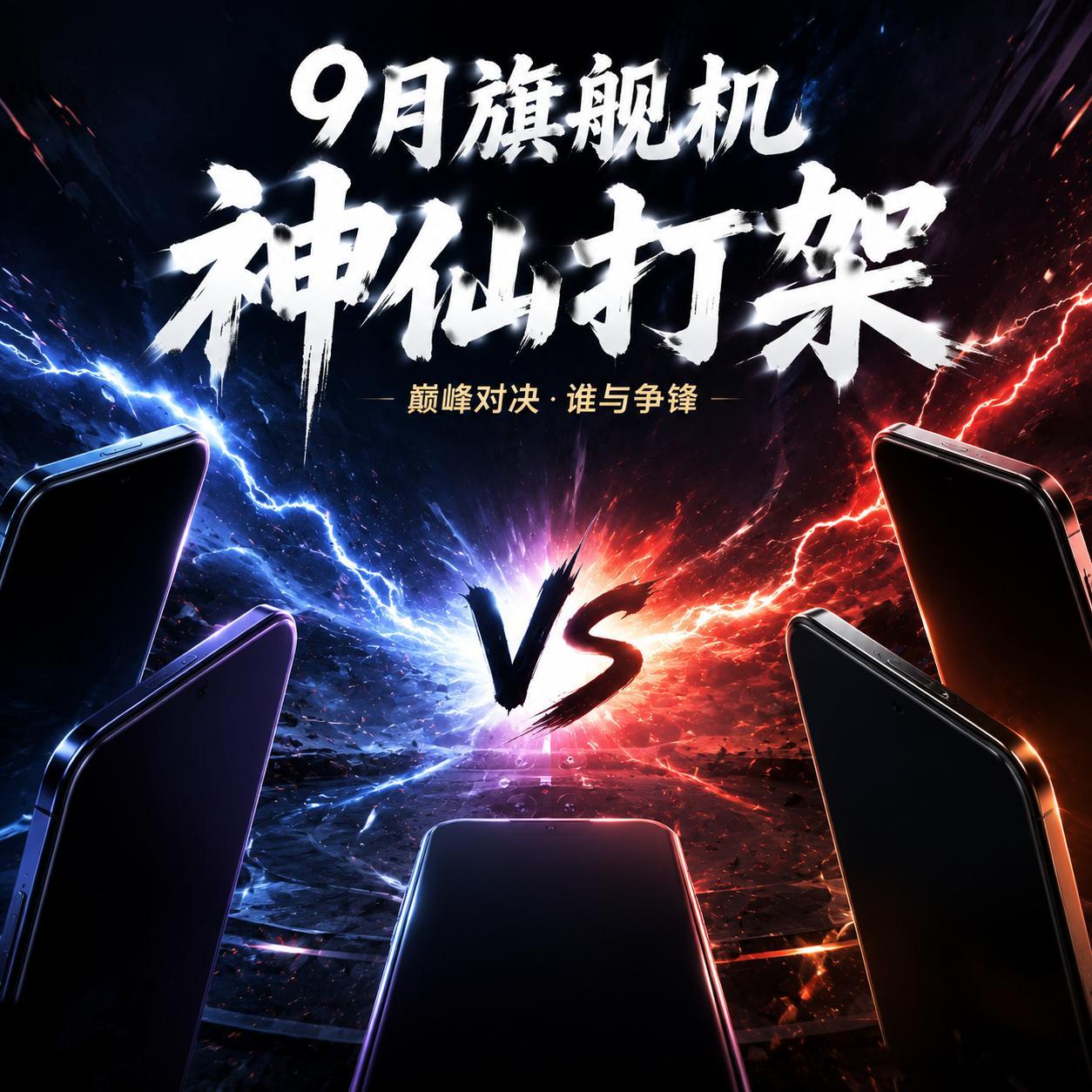 #9月旗舰机神仙打架#
按时间线的一些直板旗舰机：
iPhone 18 Pro、iPhone 18 Pro Max；
vivo X500、vivo X500 Pro、vivo X500 Pro Max；
OPPO Find X10 E、OPPO Find X10、OPPO Find X10 Pro Max；
华为Mate 90系列，猜测还是四杯；
小米18 Pro、小米18 Pro Max；
荣耀Magic9、荣耀Magic9 Pro Max，还 ​