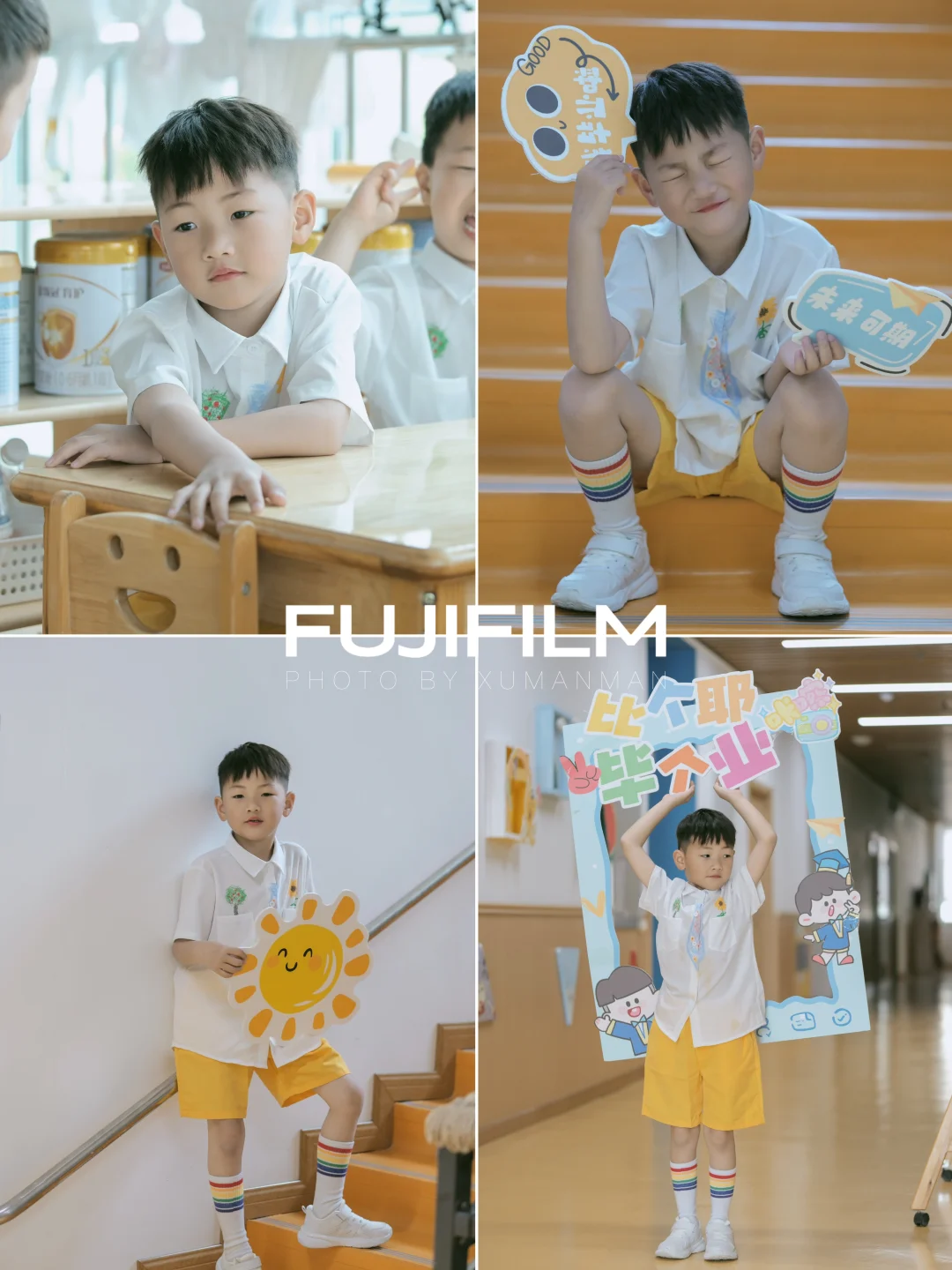 幼儿园毕业照这么拍！氛围感拉满💯