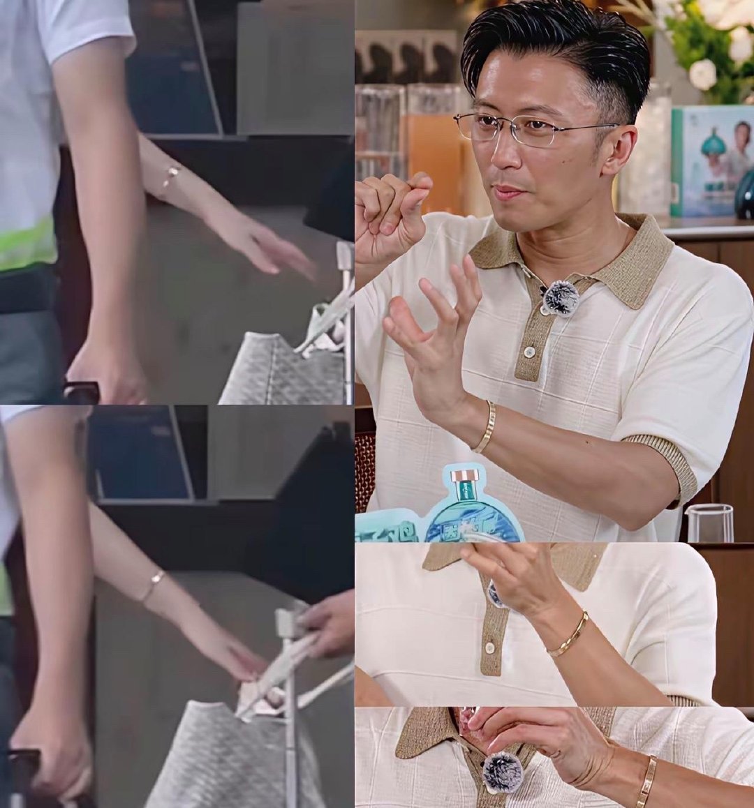 谢霆锋又又又秀恩爱了，戴着价值7万5的情侣手镯开直播，王菲四天前也戴了，两人前后脚戴着手镯现身公共场所，撒糖力证感情没问题。 ​