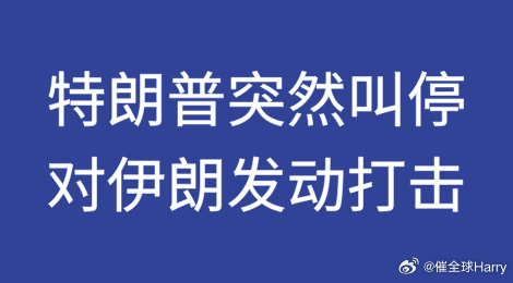 胡塞与沙特互袭！特朗普突然叫停对伊朗发动打击 25日宣布，使用弹道导弹...