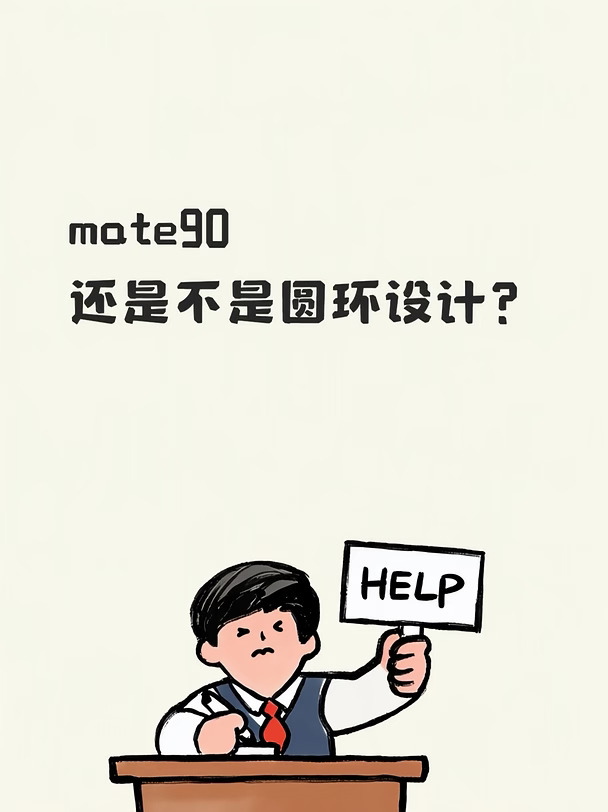 猜！Mate90背面是不是经典圆环？🔥