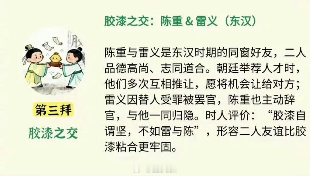 八拜之交是哪八拜，你遇到了几个？ ​​​