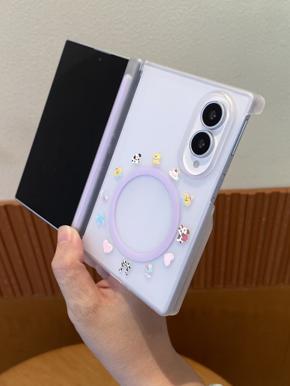 露露紫！💜三星zfold8小紫双包边磁吸手机壳