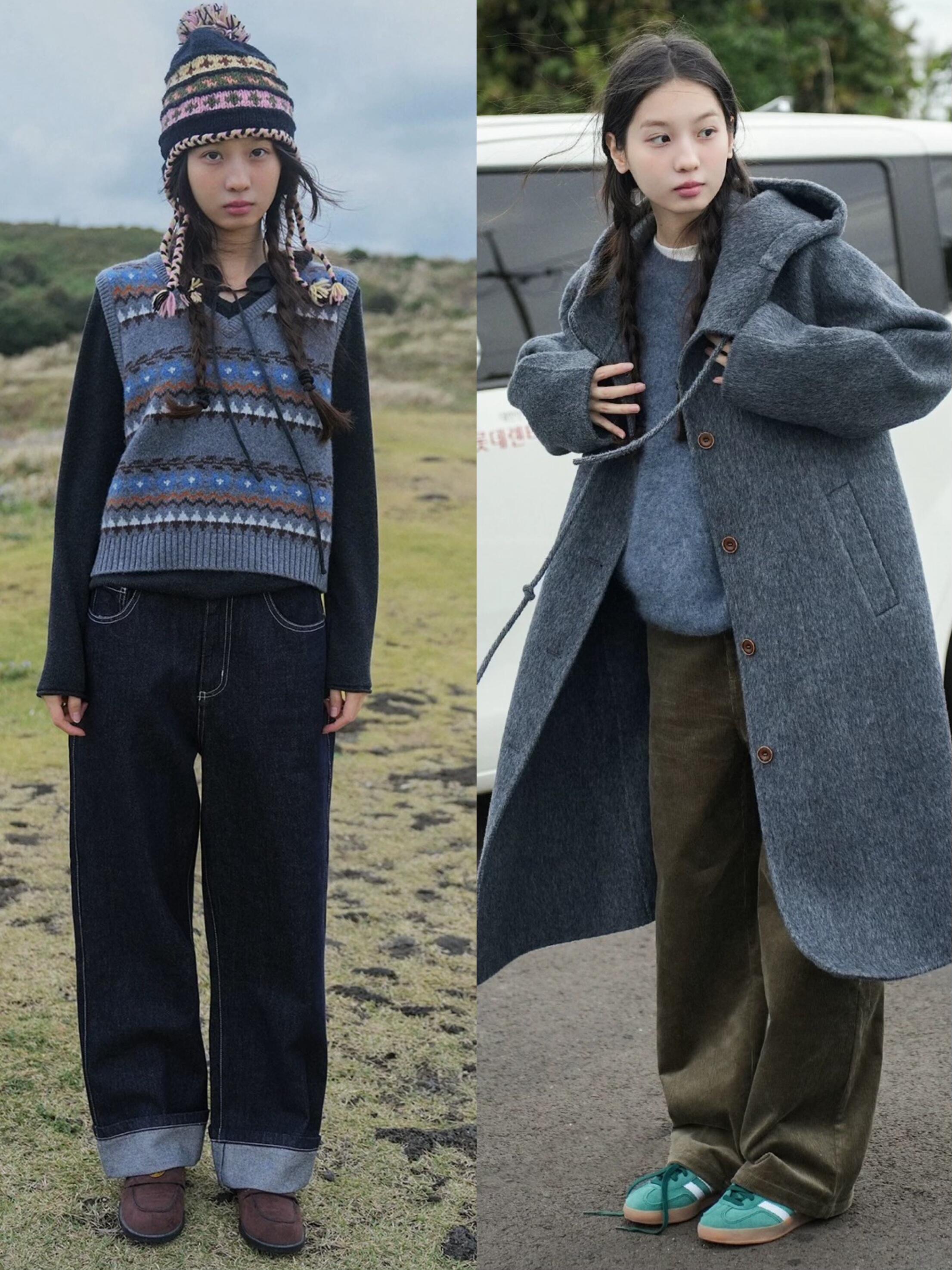 韩系少女感穿搭灵感！ 以治愈的低保和度彩色增加清新温柔的氛围， 流畅的...