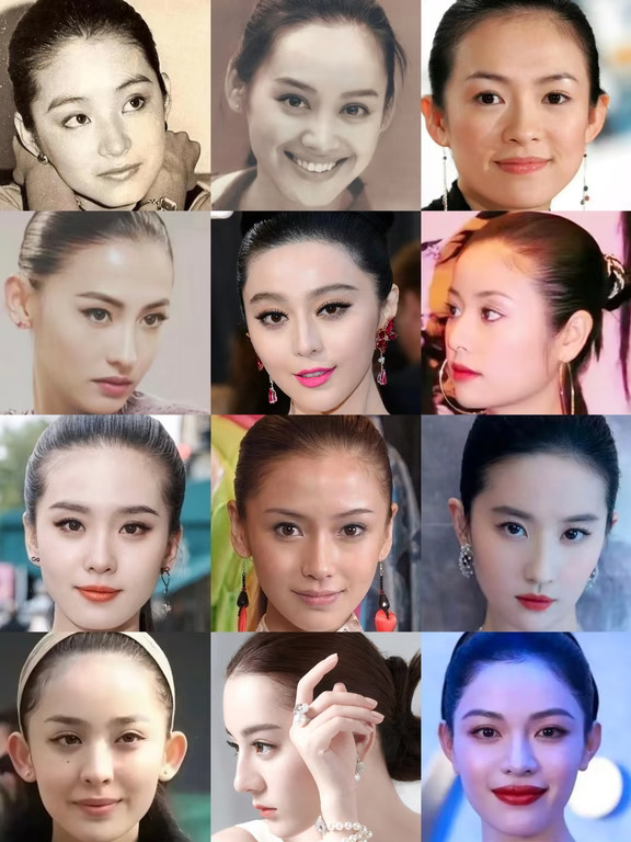 内娱最适合「贴头皮大光明」妆造的女明星