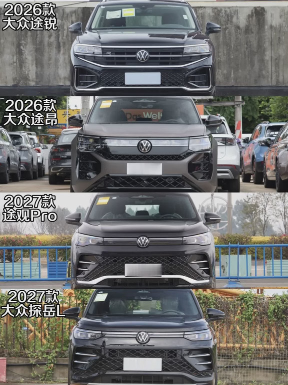 大众热门 SUV 系列，你们最喜欢哪一款