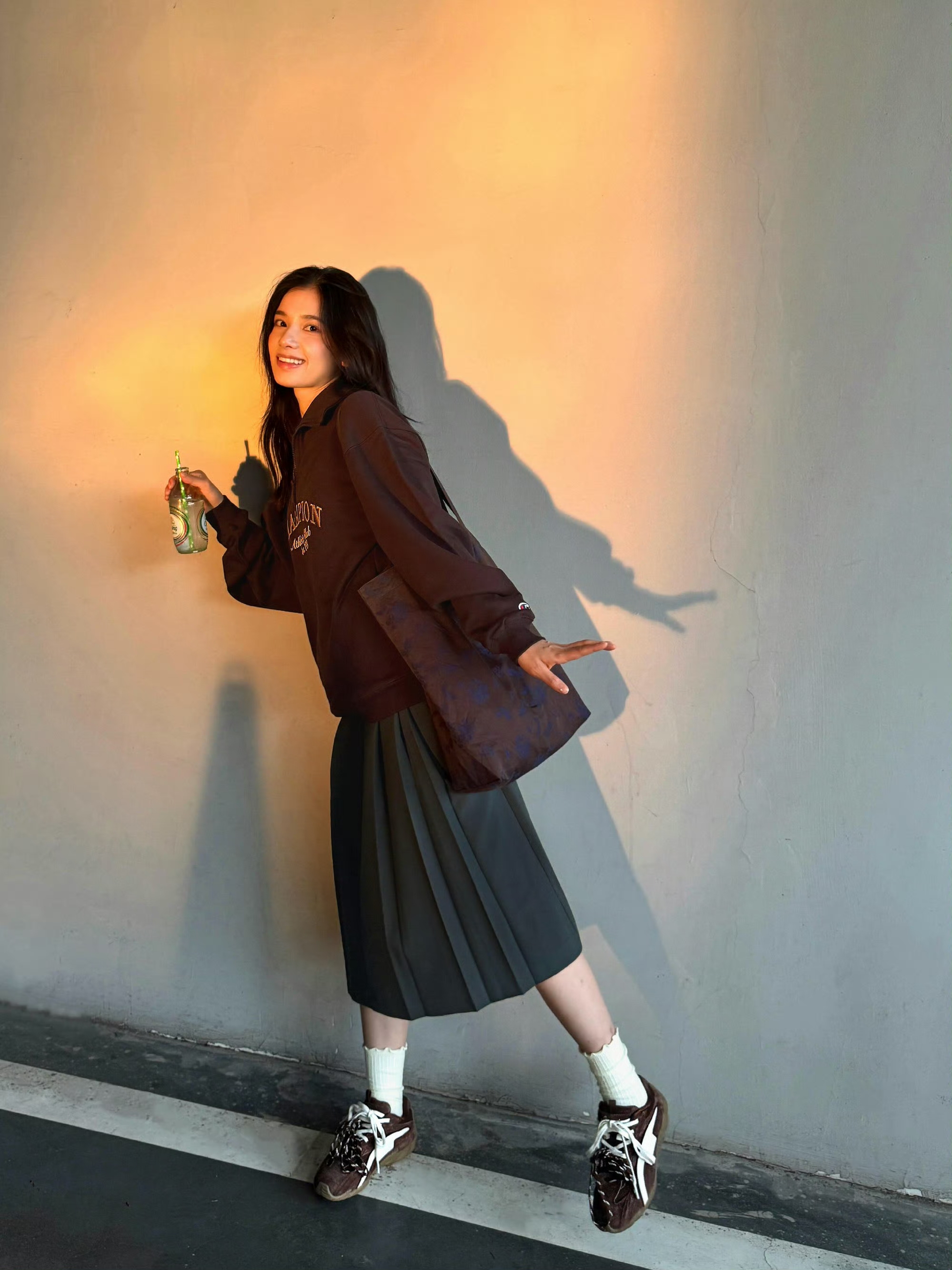 张婧仪的脸是真的权威，学院风格也让人着迷