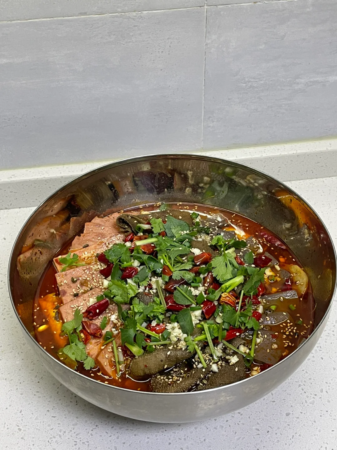 在家也能吃过瘾的毛血旺，超有食欲🤤