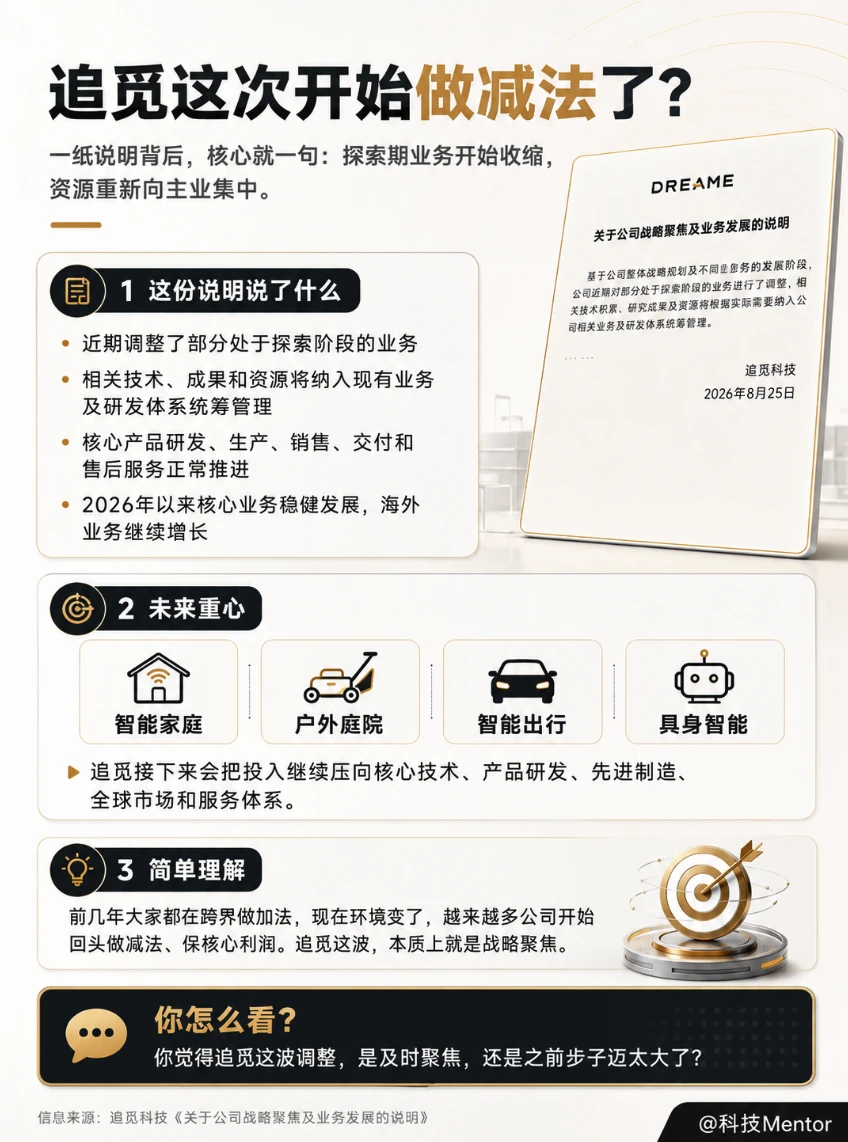 疯狂跨界踩刹车？追觅也开始做减法了