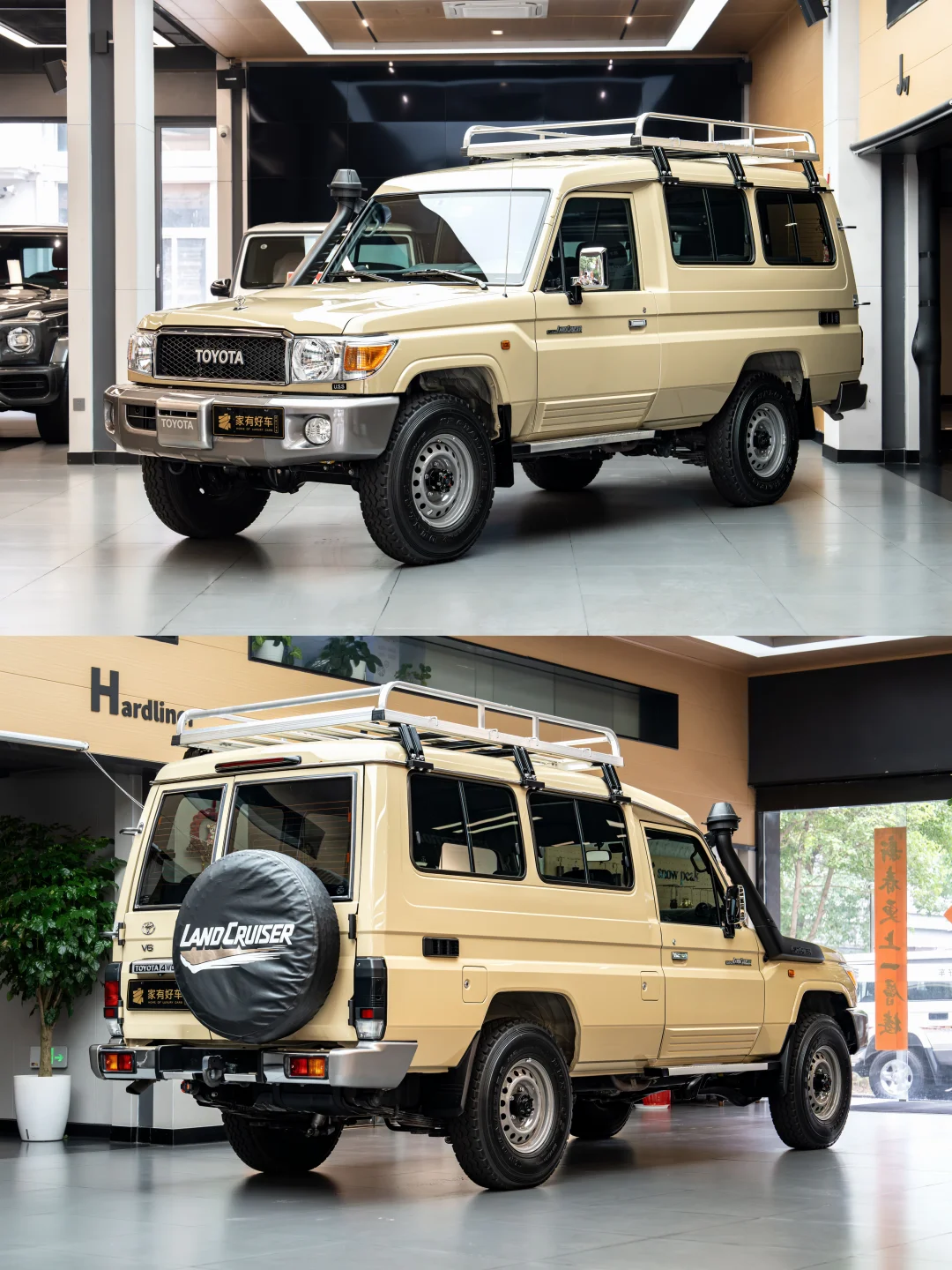 绝版车型 稀有沙漠黄丰田LC78 满配 2400km