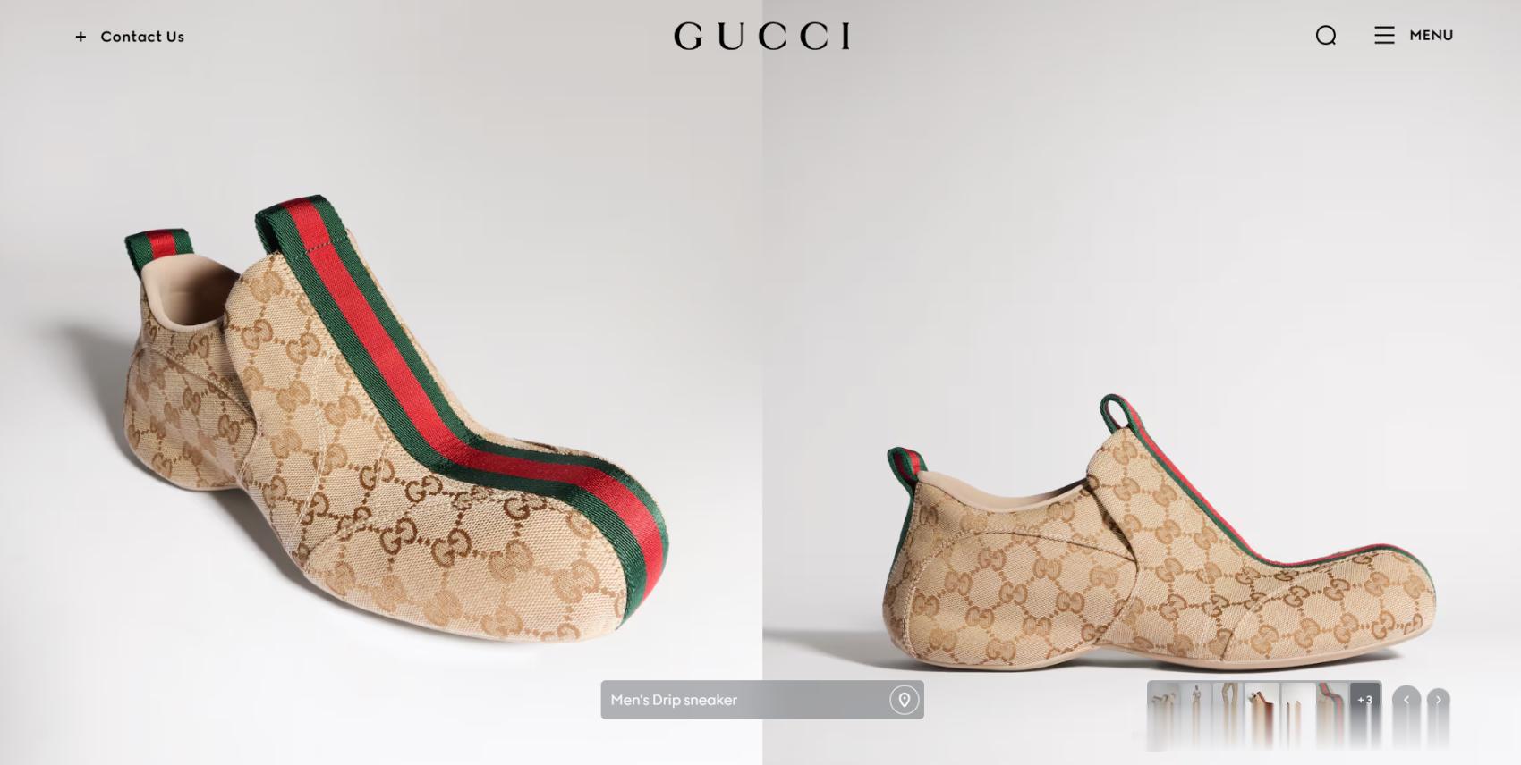 Gucci 首次推出“中国制造”的运动鞋#奢侈品#  #运动鞋# 
该款运动鞋出自 Gucci 新艺术总监 Demna 的首个系列“Primavera”秋冬系列，品牌官网将其称作 “Demna 为 Gucci 设计的首款运动鞋”。
Gucci 称，选择在中国生产是出于鞋款本身的制作技术要求。品牌官网其余所有标注产地信息的鞋类产品，均为意 ​