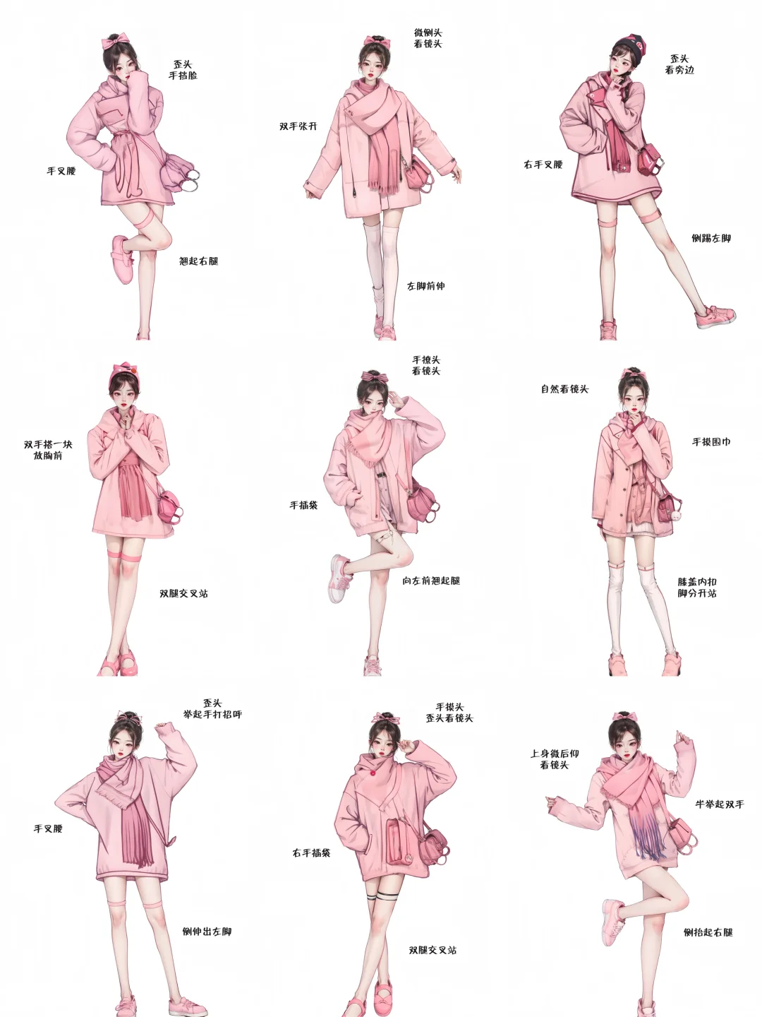 姿势摆得好，可爱少不了！！！