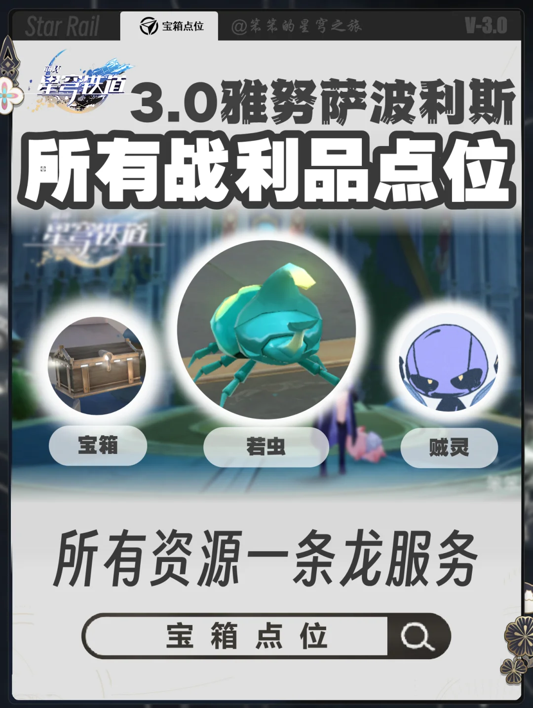 最后一张地图全宝箱点位标注来啦，打完收工