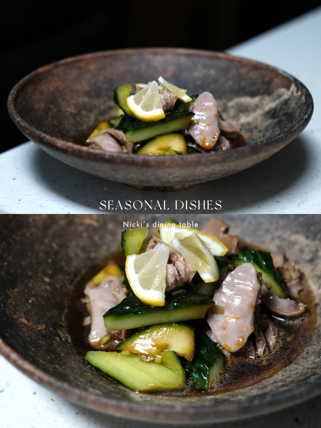 天热吃什么，试试柠香黄瓜拌鸡胗！