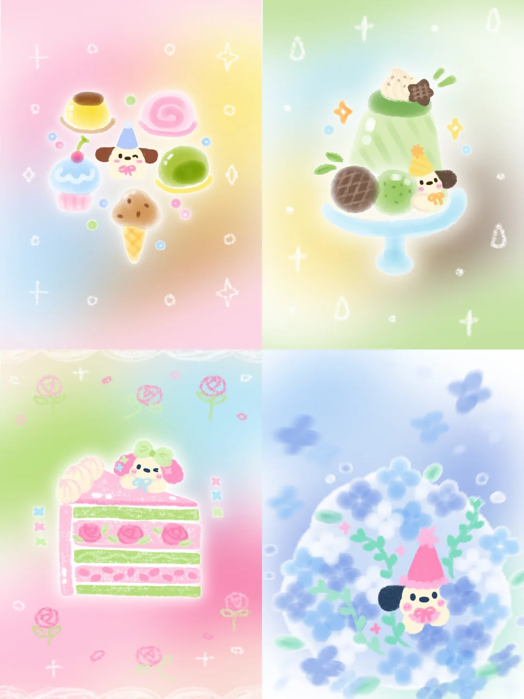 🍧壁纸分享｜夏日清淡小狗壁纸积累中…