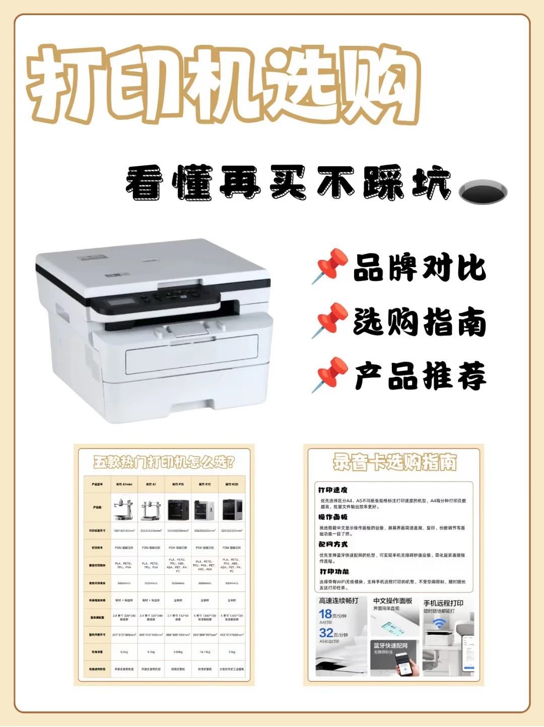 打印机选购看这篇就够！