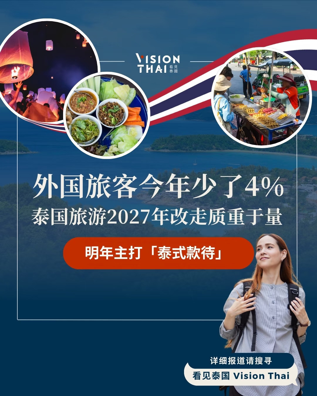 赴泰旅客少4%！2027年改走质重于量