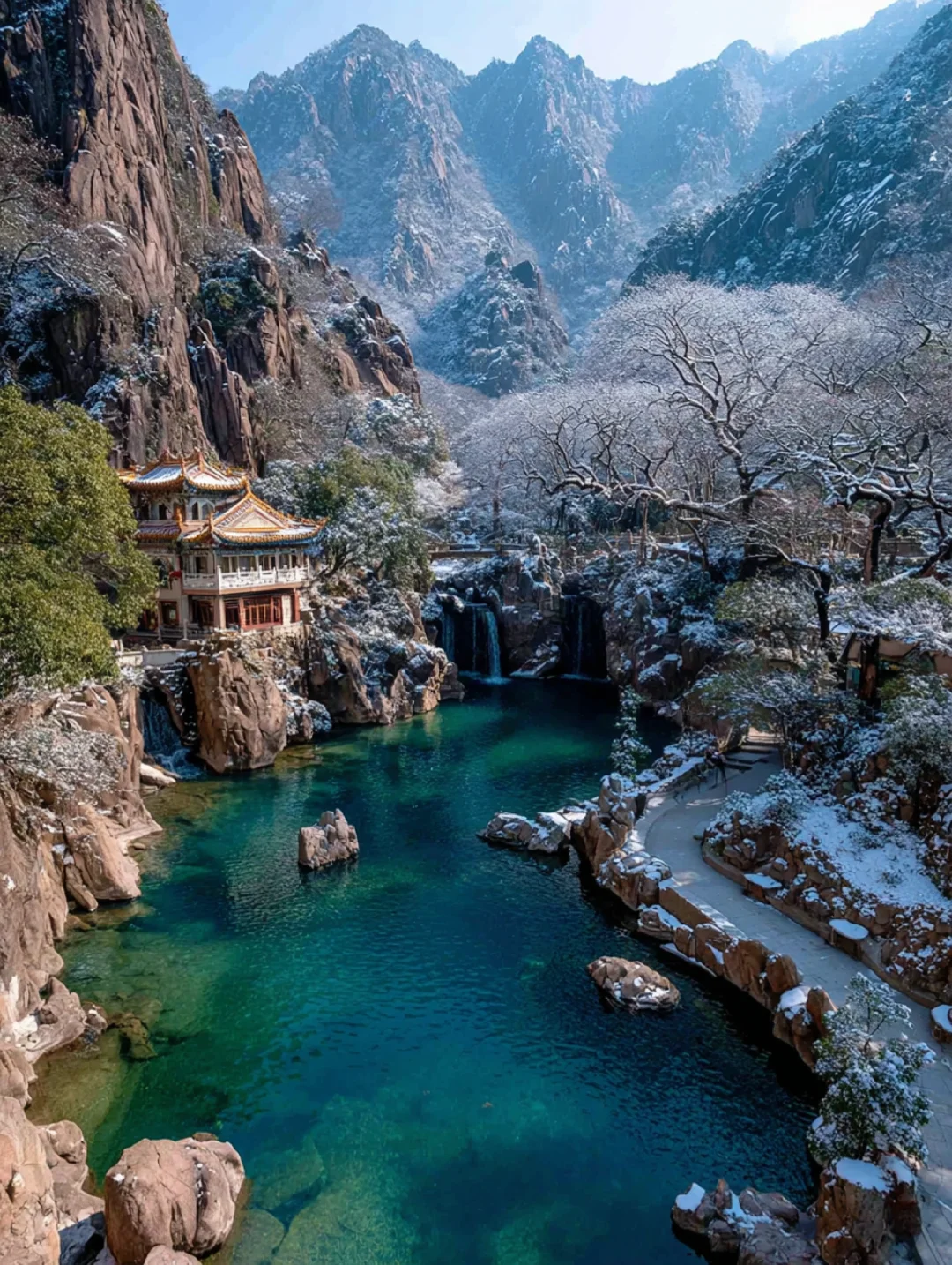 🌨️✨国风雪景杀疯了！银装素裹移步异景