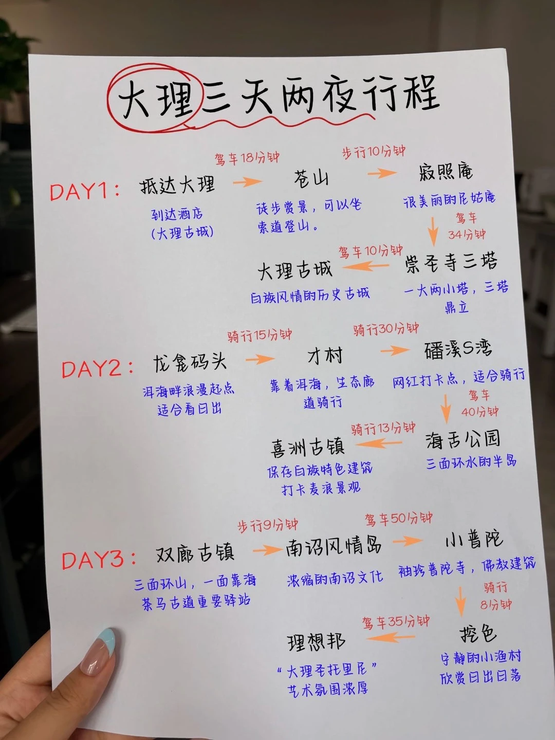 大理三天两夜带两娃的旅游攻略