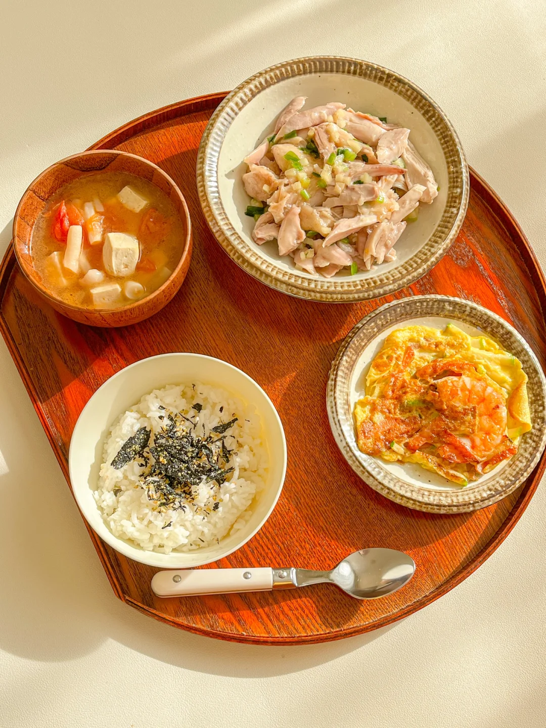 一人食｜潮汕葱姜鸡🥢虾饼｜减脂期都去吃它！