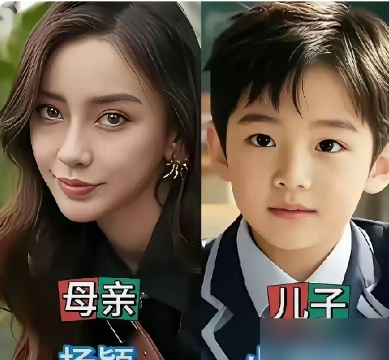 小海绵的脸，把黄晓明亲儿子身份焊死了。
有人扒出杨颖19岁旧照对比，越看越觉得基因这事真不骗人。方下巴、厚耳垂、连走路那股劲儿，全是从爹那儿复制粘贴来的。黄晓明自己在《中餐厅》里也认了：长得像我。补了一句，性格像妈。
皮得上了天，跟黄晓明小时候那个乖到像女孩的样儿，完全是两个物种。杨颖更早还吐槽