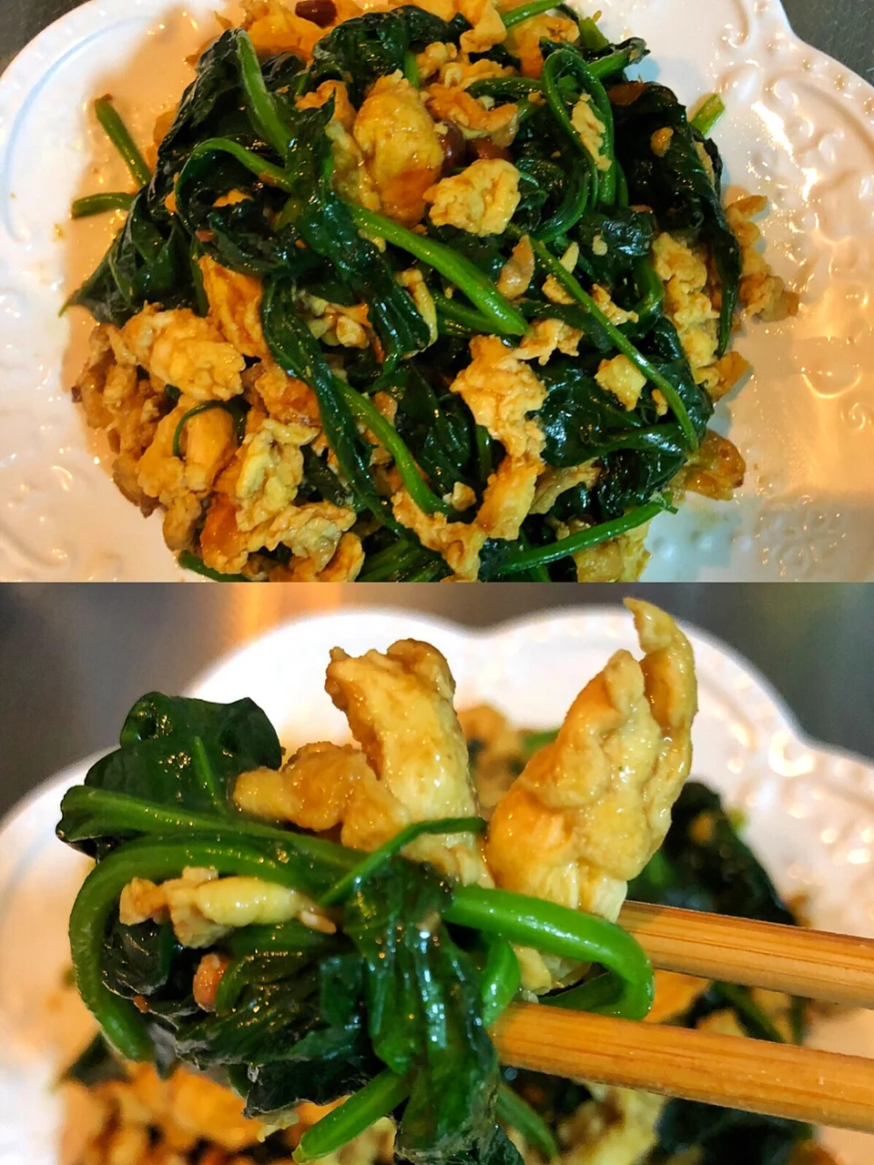 零基础『菠菜酱蛋』🍳太香了！因为它爱上了喝粥🥣