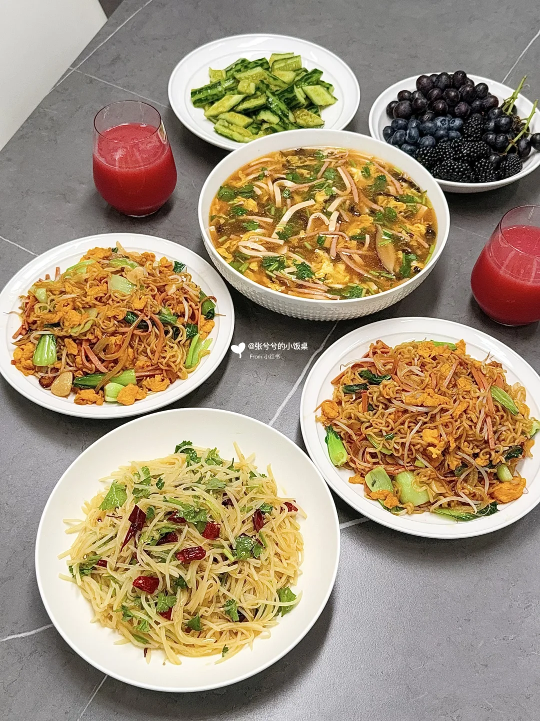家常快手菜～炒方便面&酸辣汤
