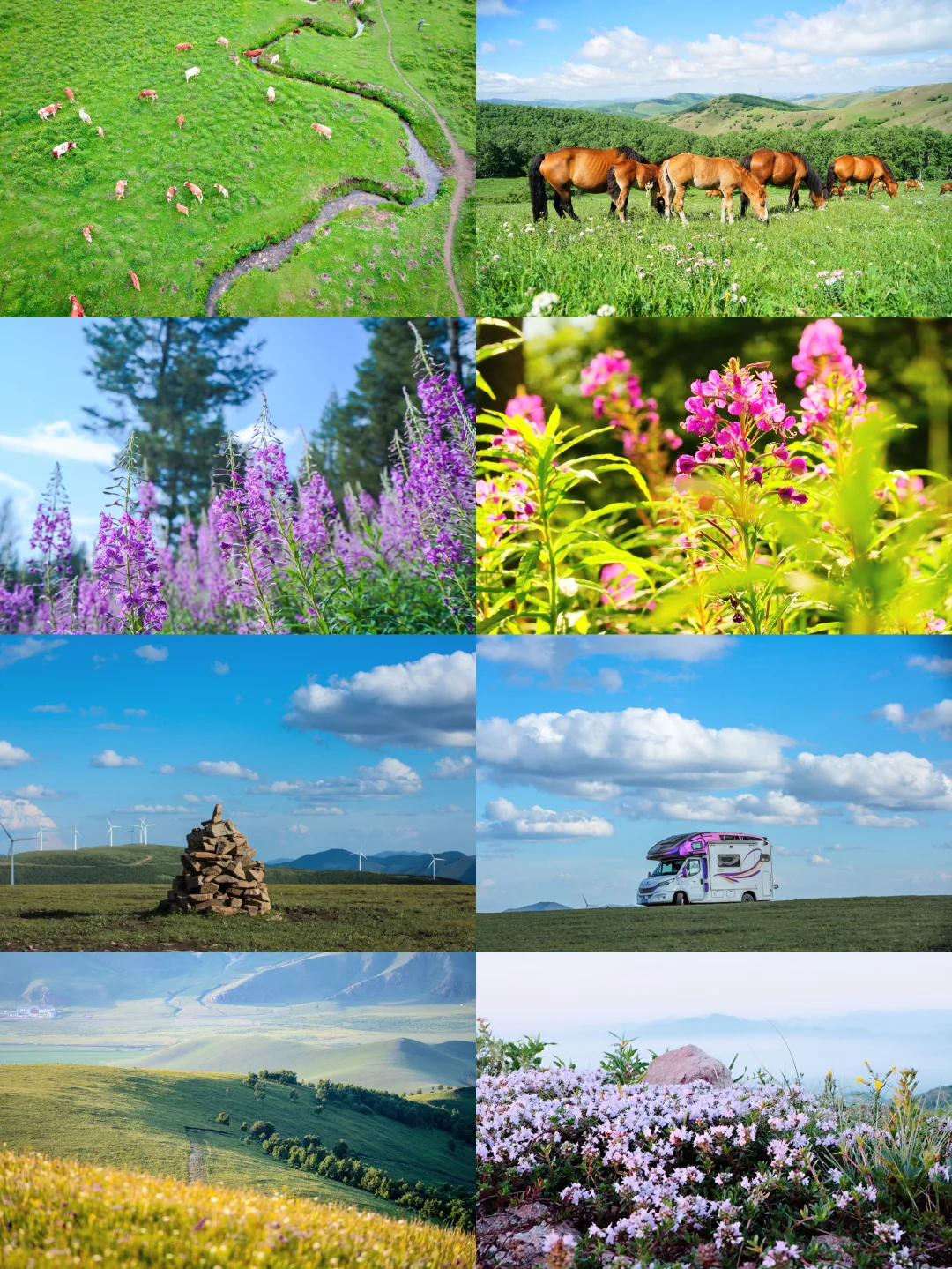 自驾云中草原🌄北京3h邂逅绝美东山晚霞