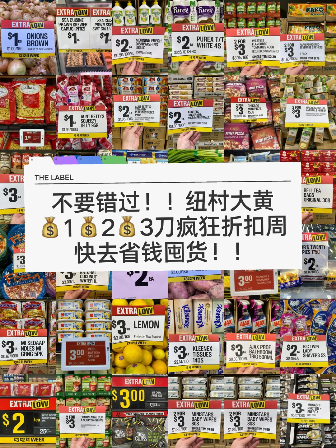 🇳🇿纽村大黄物价回到十年前！全场💰1💰2💰3