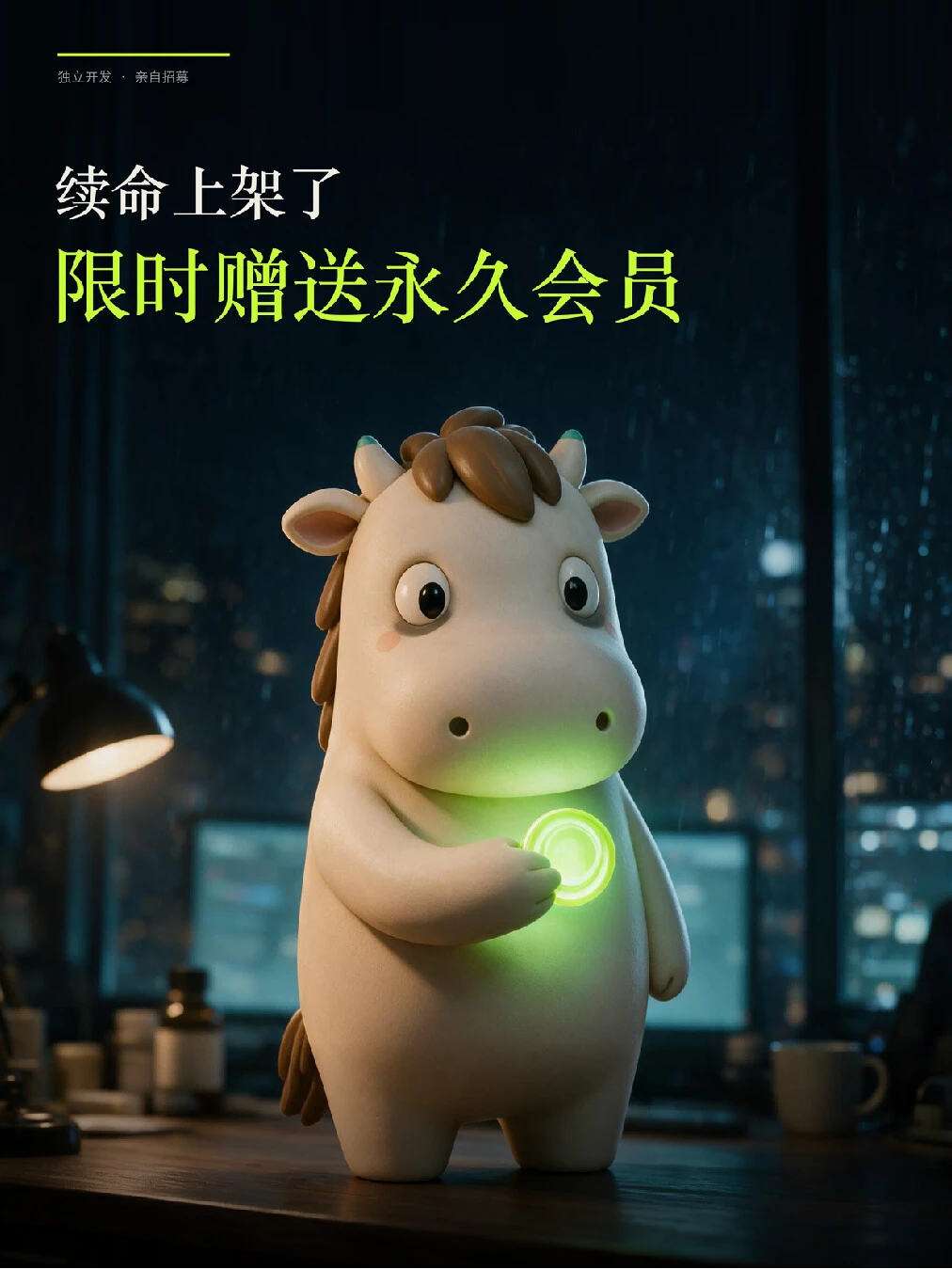 续命App成功上架，没流量的我送永久会员