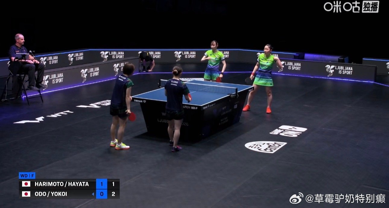 2026wtt卢布尔雅那球星赛 女双决赛 张本美和/早田希娜3-0大藤...