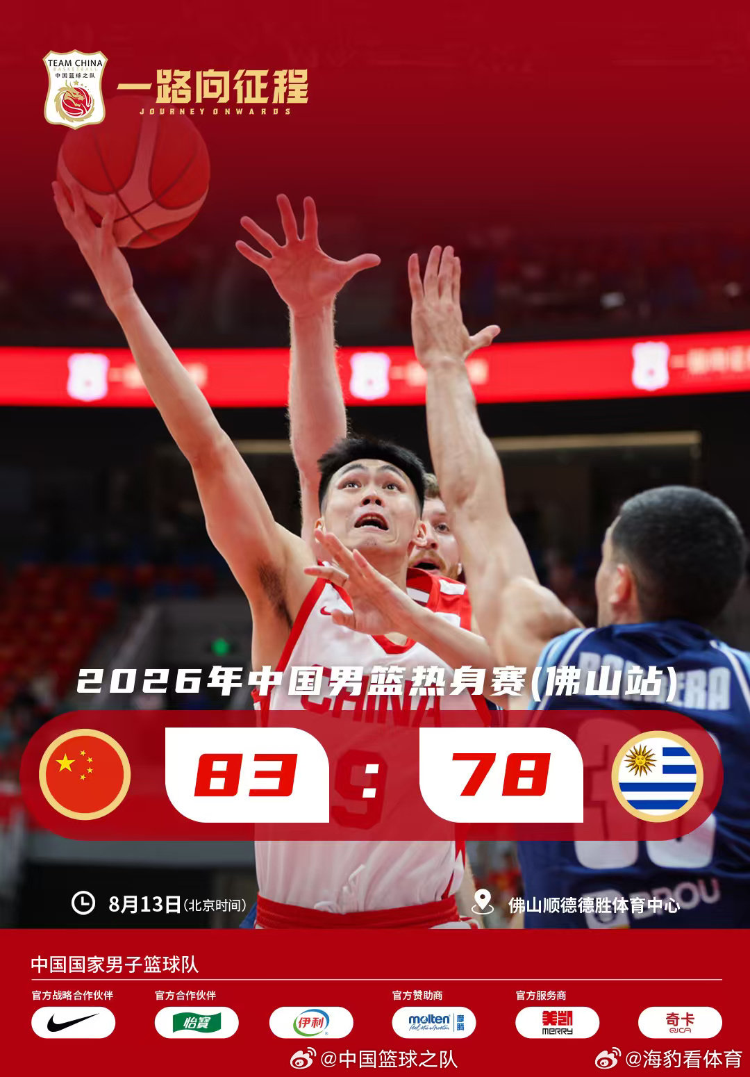 -78拿下！对手是能赢美国队的南美劲旅，全程来回拉扯，赢得并不轻松。贺...