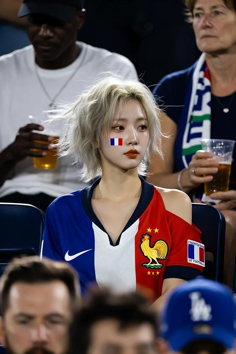 真的被这个法国球迷硬控了！🇫🇷