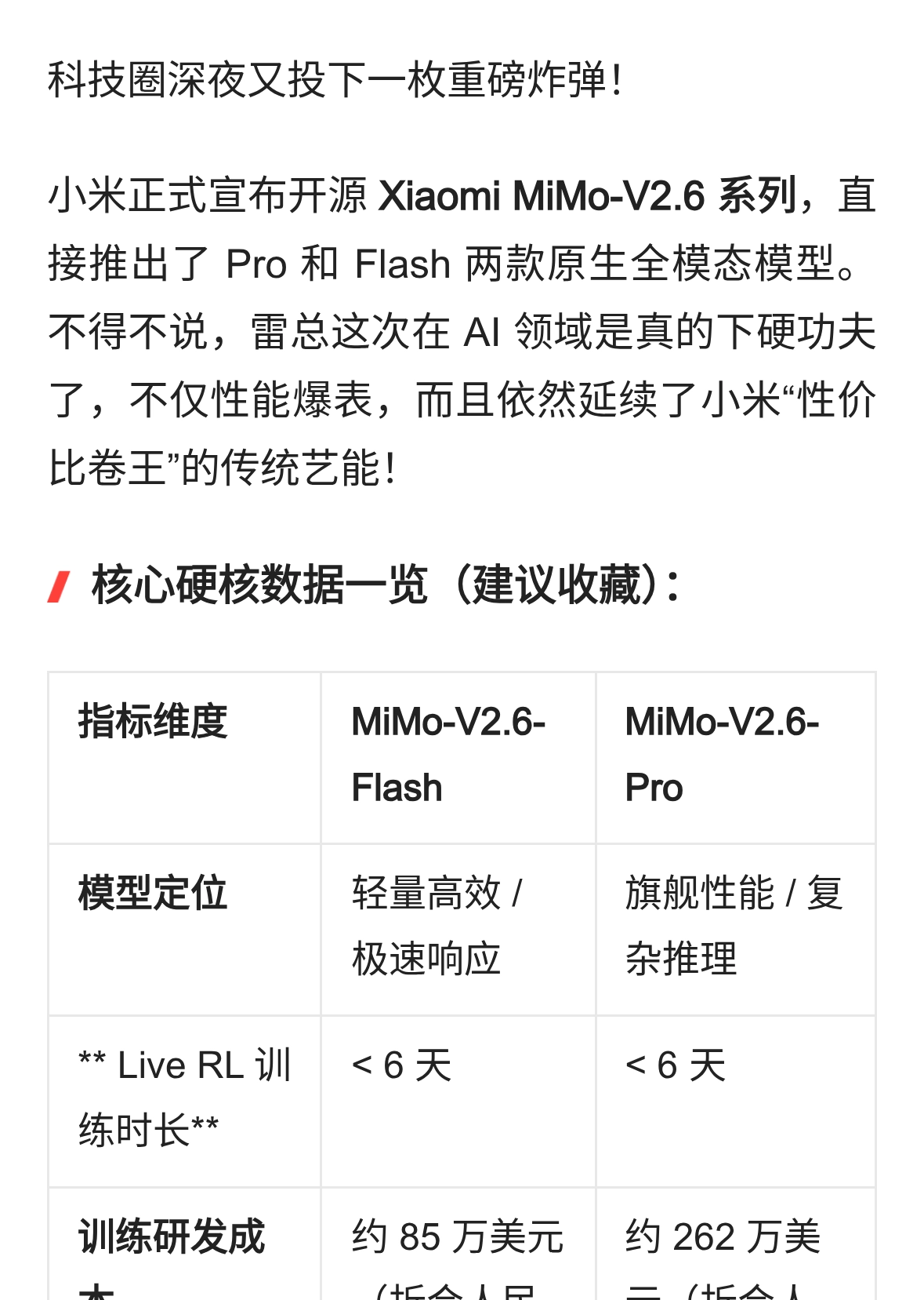 小米AI深夜炸场！开源新模型碾压阿里Kimi，雷军这次动谁的奶酪？