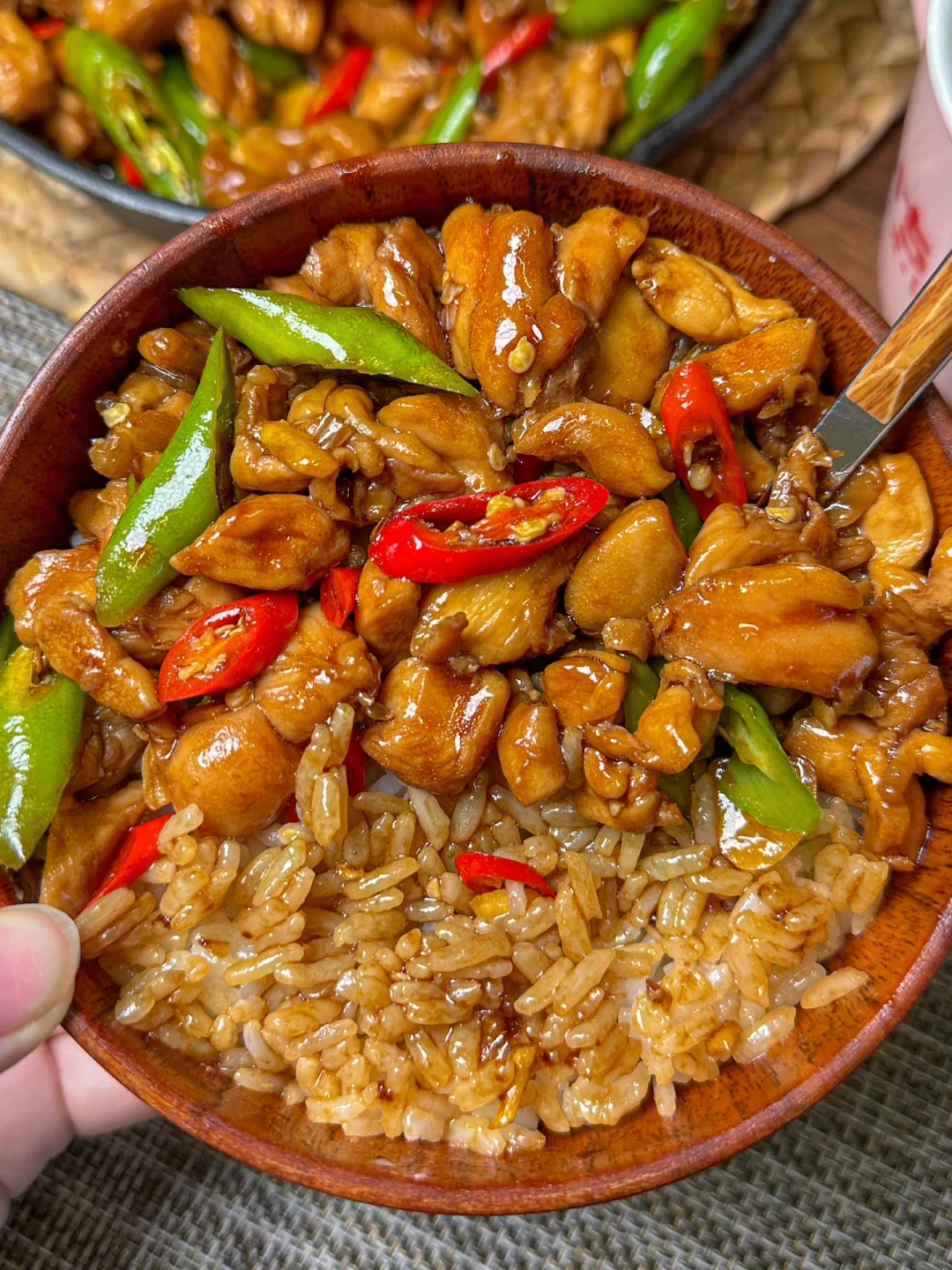 家人们谁懂啊！！双椒鸡丁实在是太费米饭了！！