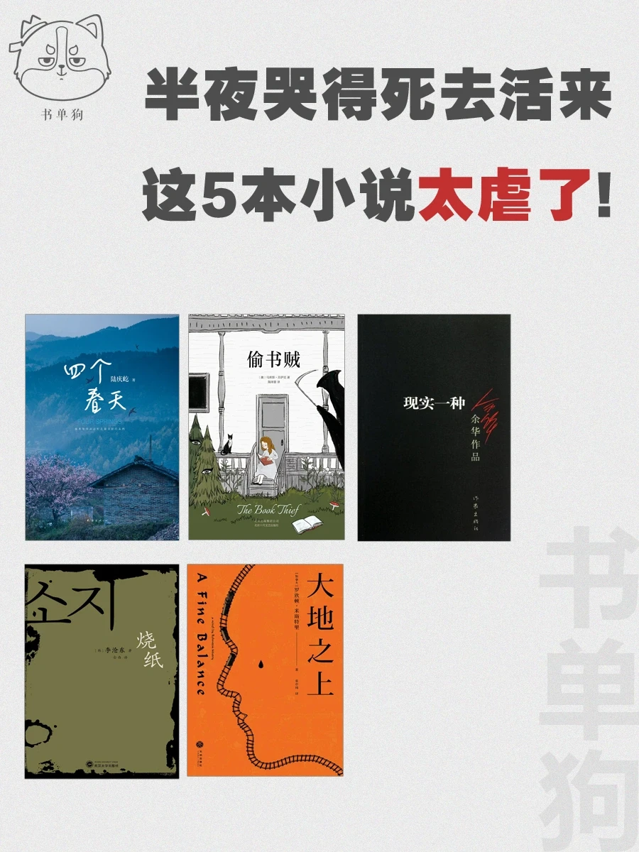半夜哭得死去活来！这 5 本小说太虐了！