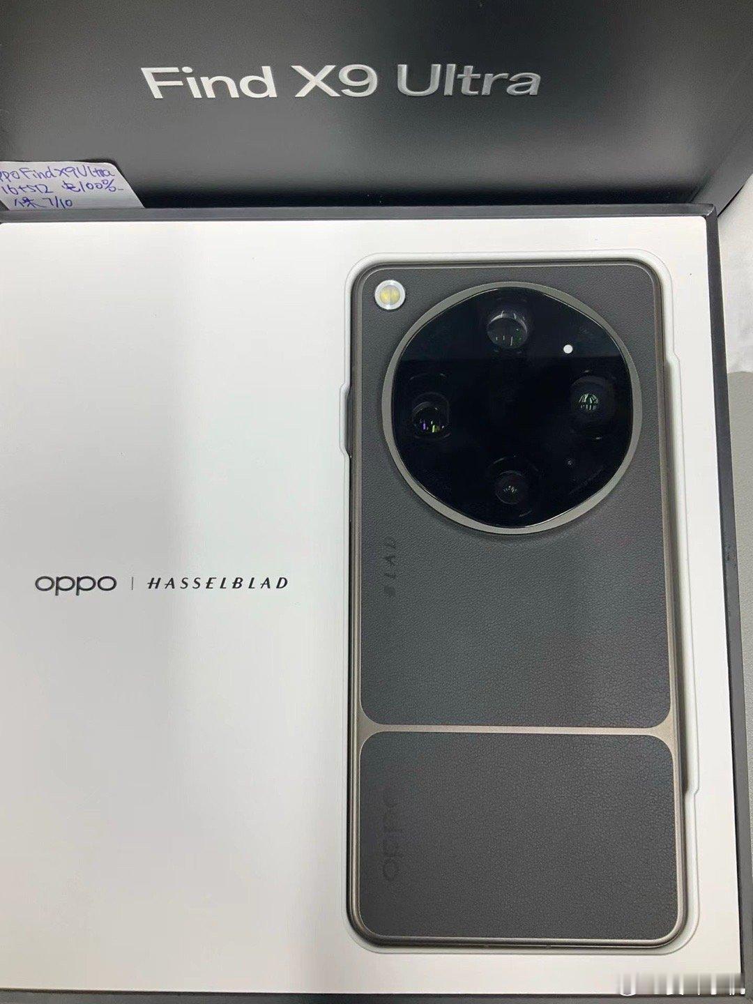 OPPO FindX9Ultra 16+512G 苔原
电池效率100 成色99新 在保27/07/10
6550 ​