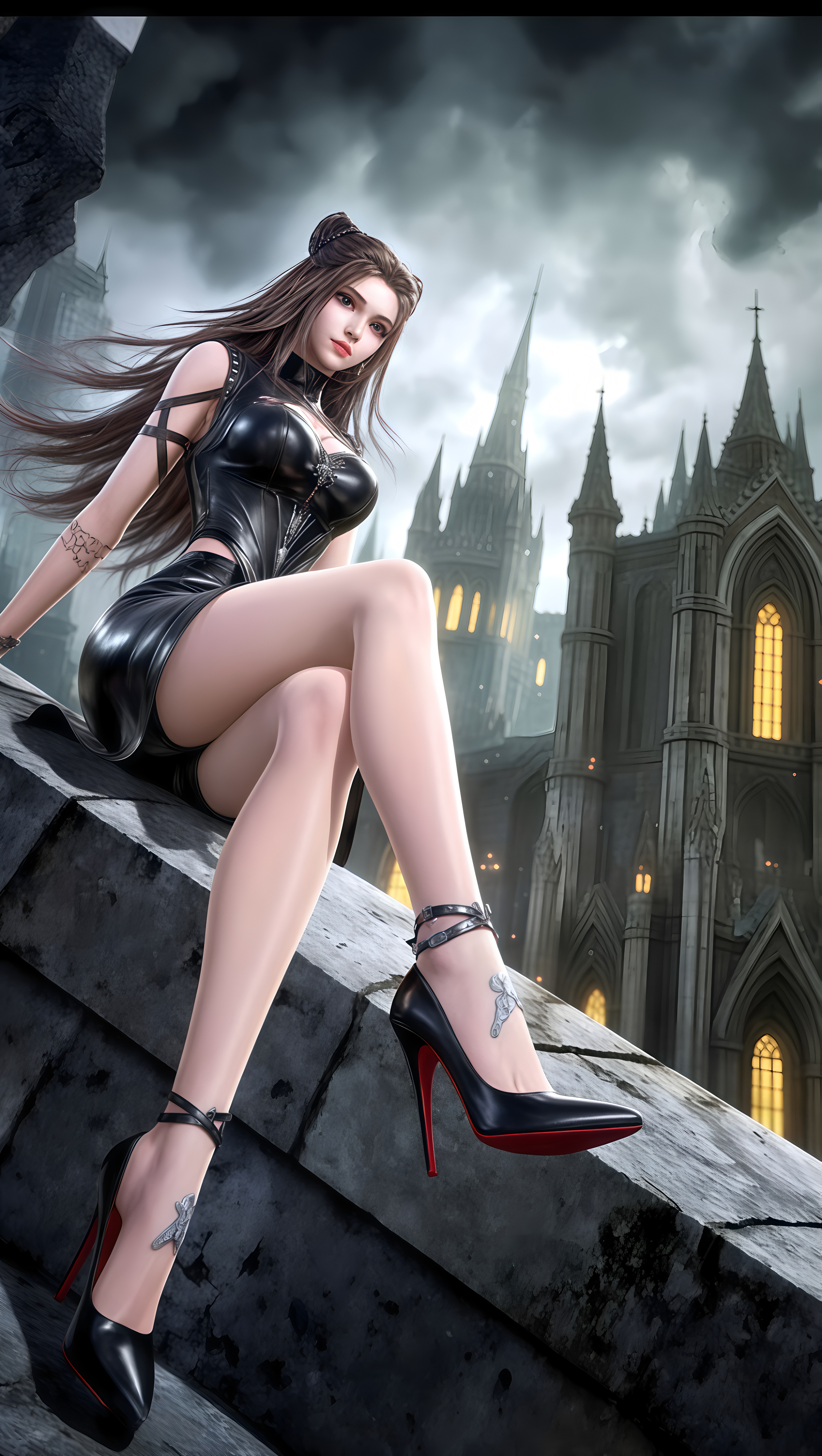 国漫女神AI高清手机壁纸：朱竹清百媚建模，斗罗中身材最火辣的美女！