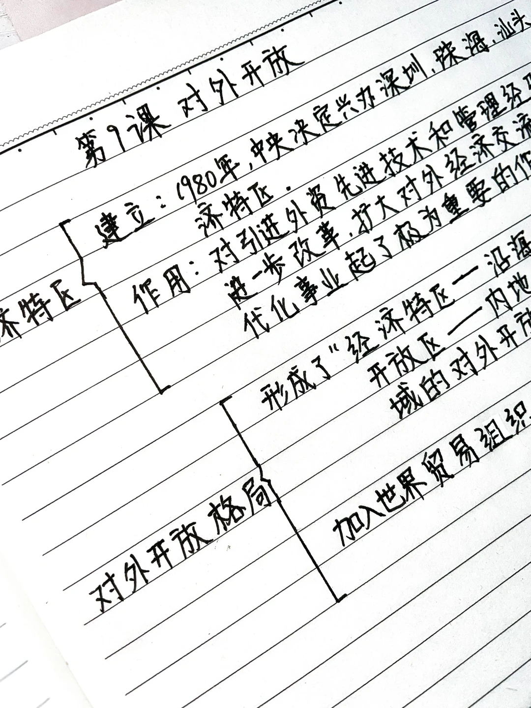 八年级下册历史~手写思维导图（第九课）‼️