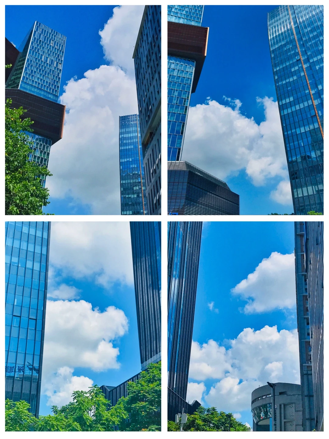 天空蓝与大厦蓝