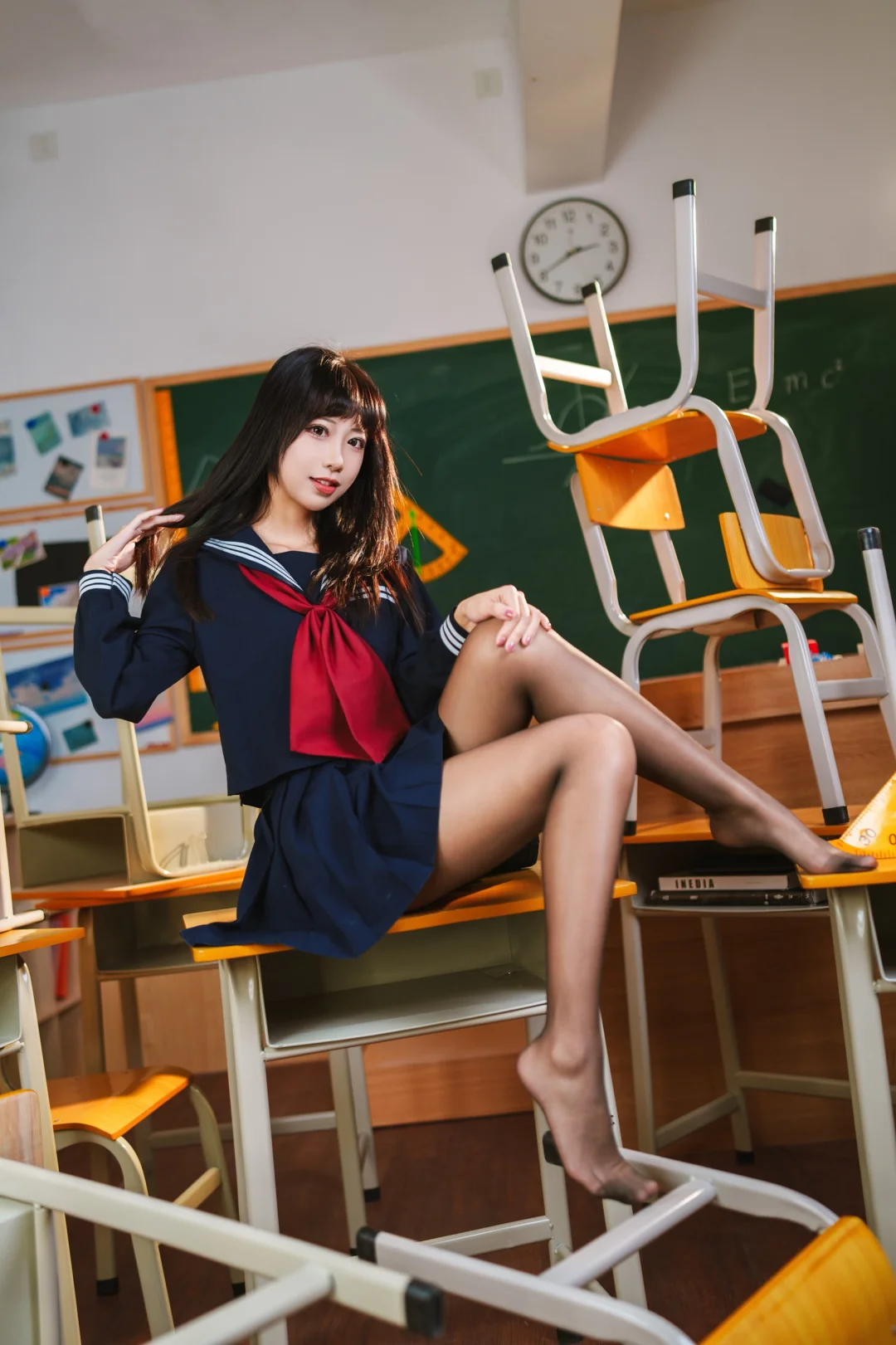 放学后，在教室门口等你！