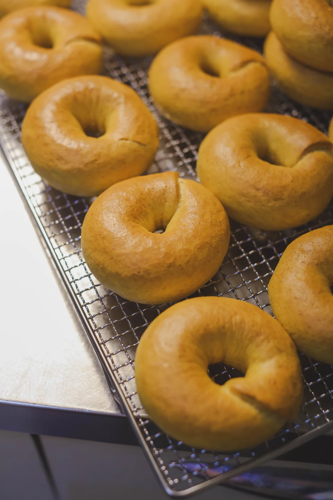 低卡饱腹无油无糖的南瓜全麦贝果，皮脆心软